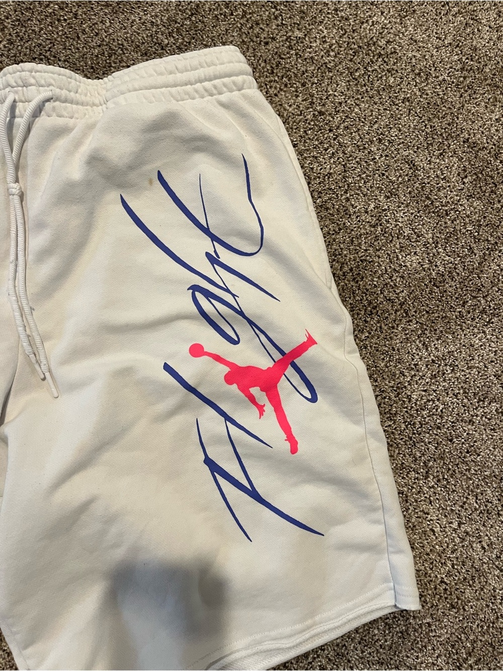 Jordan Men’s White Athletic Shorts - Picture 2 of 5